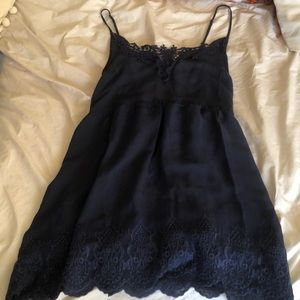 dark blue dress